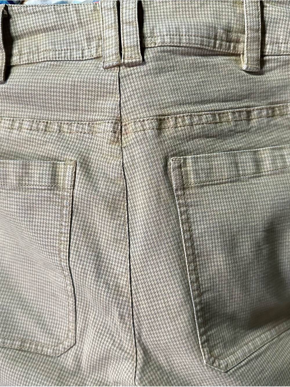 Pilcro Anthropologie Summit Brown and Cream Houndstooth Cargo Pants - Picture 8 of 14